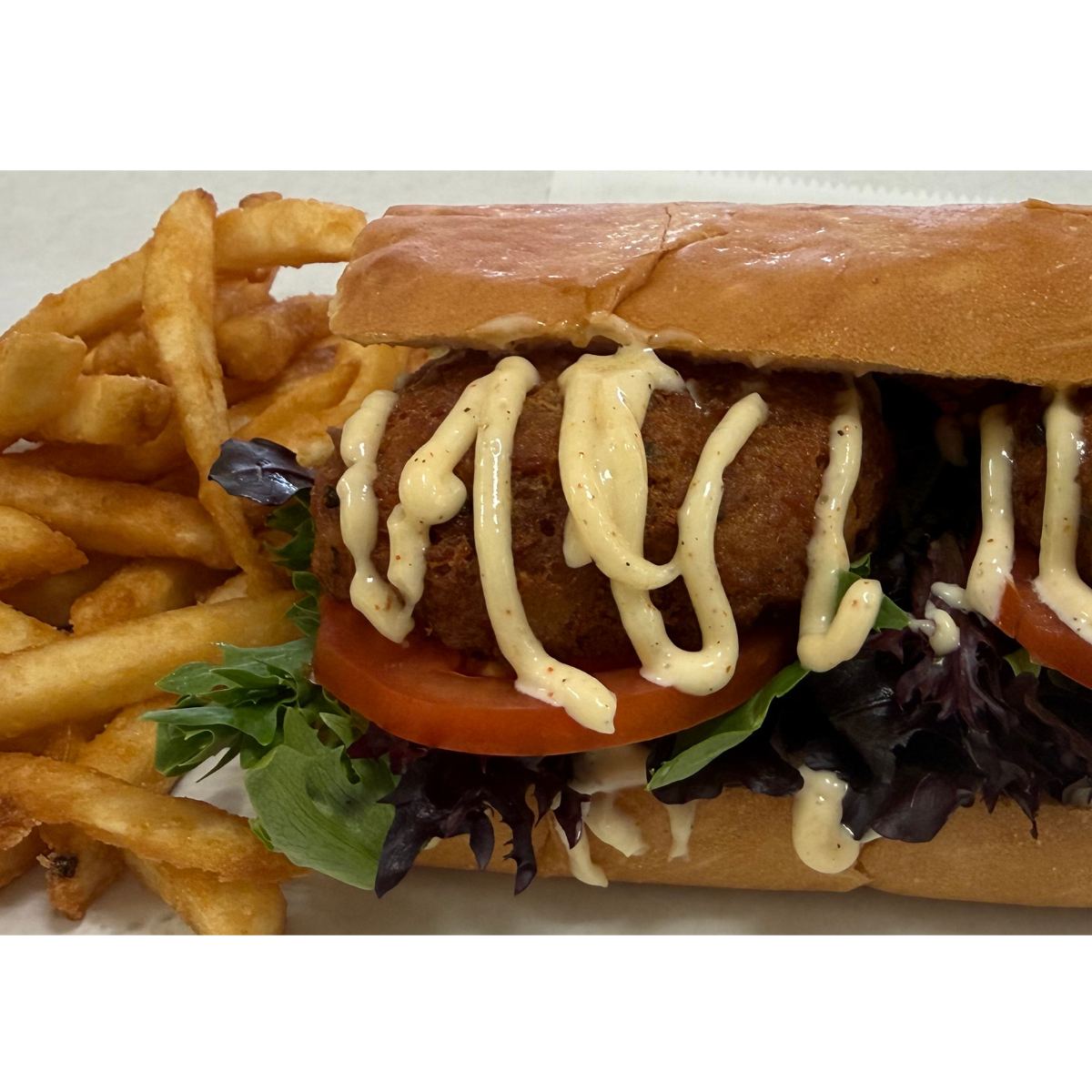 Pirate's Cove Crab Cake Po-Boy