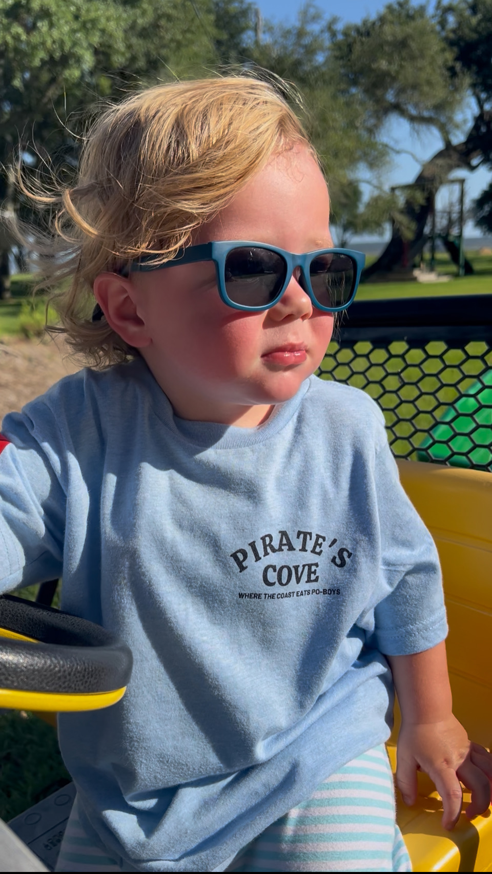 Youth Pirate's Cove t-shirt in blue